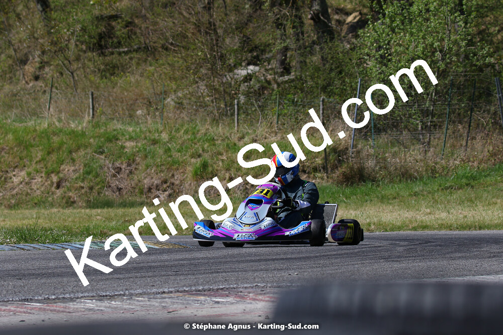 16 & 17/04/2022 : 3ème manche du Championnat du Sud 2022 au circuit d’Aigues-Vives (photos Stéphane Agnus) 2022 — karting