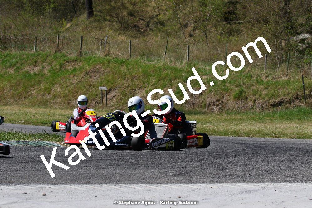 16 & 17/04/2022 : 3ème manche du Championnat du Sud 2022 au circuit d’Aigues-Vives (photos Stéphane Agnus) 2022 — karting
