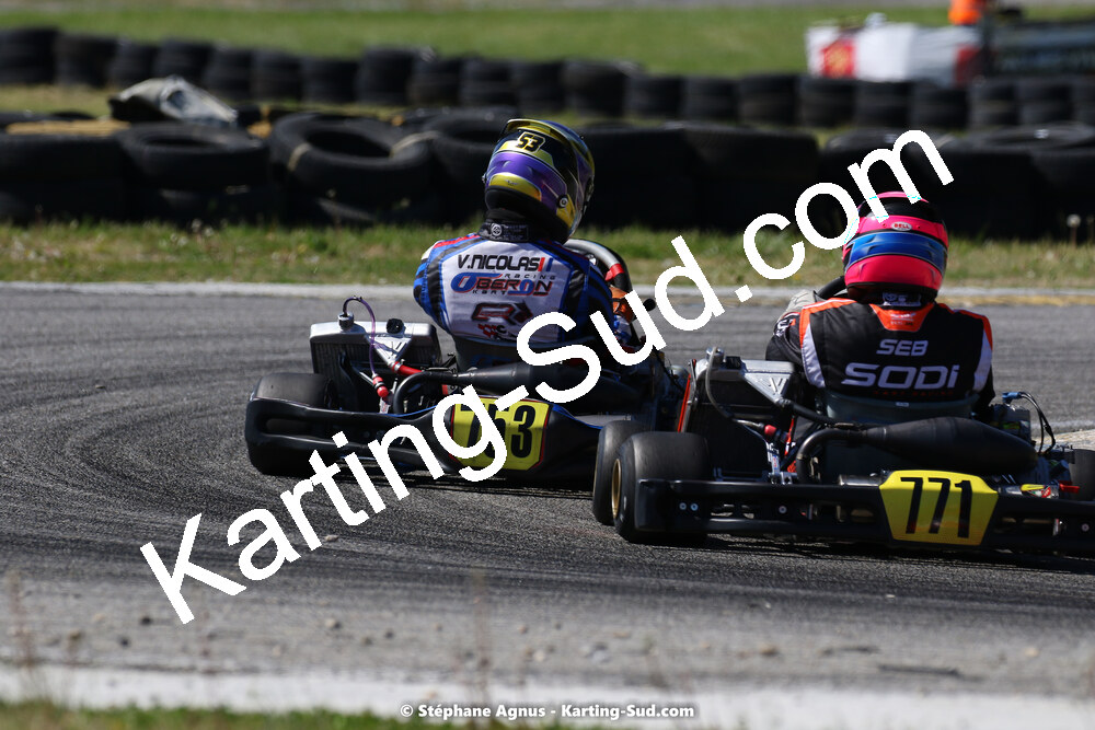 16 & 17/04/2022 : 3ème manche du Championnat du Sud 2022 au circuit d’Aigues-Vives (photos Stéphane Agnus) 2022 — karting