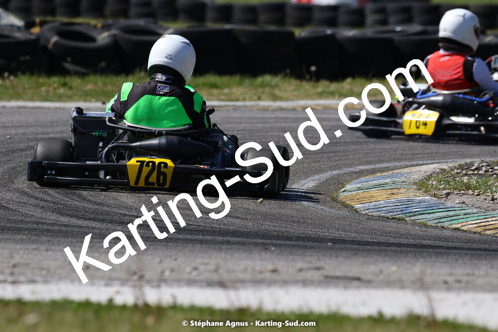 16 & 17/04/2022 : 3ème manche du Championnat du Sud 2022 au circuit d’Aigues-Vives (photos Stéphane Agnus) 2022 — karting