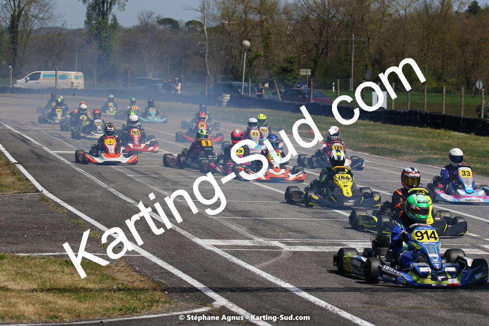 16 & 17/04/2022 : 3ème manche du Championnat du Sud 2022 au circuit d’Aigues-Vives (photos Stéphane Agnus) 2022 — karting