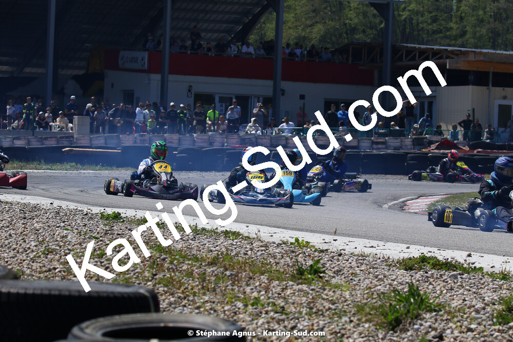 16 & 17/04/2022 : 3ème manche du Championnat du Sud 2022 au circuit d’Aigues-Vives (photos Stéphane Agnus) 2022 — karting