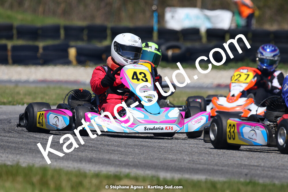 16 & 17/04/2022 : 3ème manche du Championnat du Sud 2022 au circuit d’Aigues-Vives (photos Stéphane Agnus) 2022 — karting