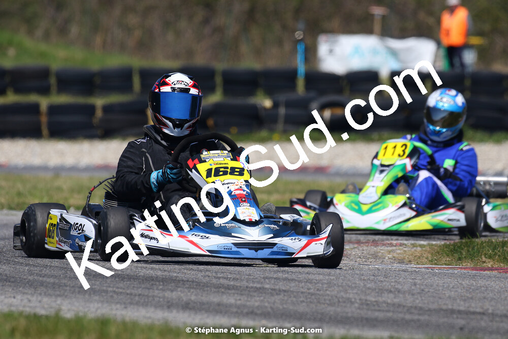 16 & 17/04/2022 : 3ème manche du Championnat du Sud 2022 au circuit d’Aigues-Vives (photos Stéphane Agnus) 2022 — karting