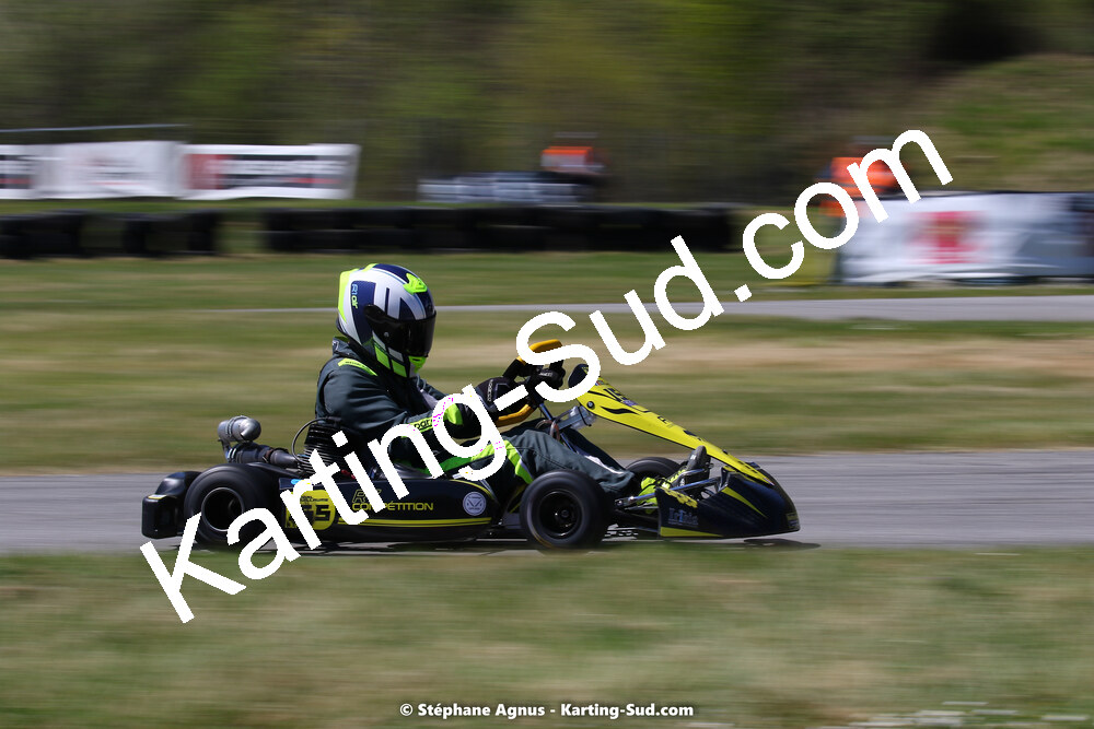 16 & 17/04/2022 : 3ème manche du Championnat du Sud 2022 au circuit d’Aigues-Vives (photos Stéphane Agnus) 2022 — karting