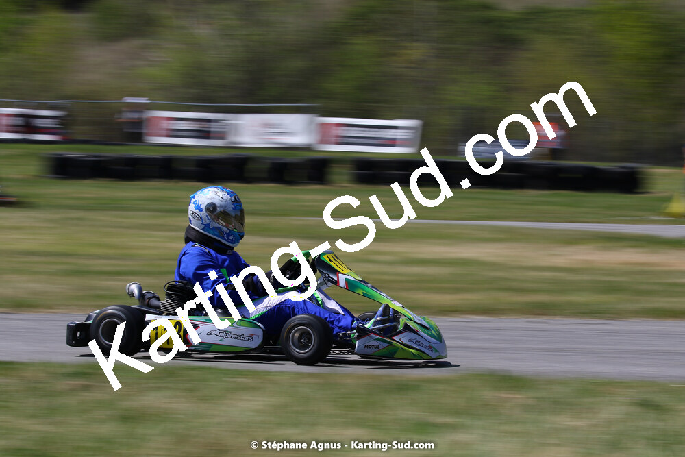 16 & 17/04/2022 : 3ème manche du Championnat du Sud 2022 au circuit d’Aigues-Vives (photos Stéphane Agnus) 2022 — karting