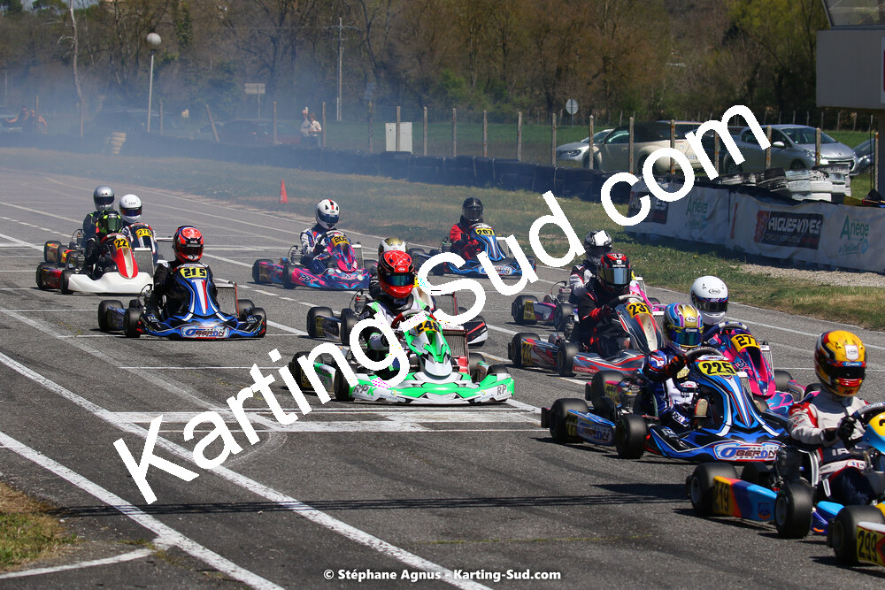 16 & 17/04/2022 : 3ème manche du Championnat du Sud 2022 au circuit d’Aigues-Vives (photos Stéphane Agnus) 2022 — karting