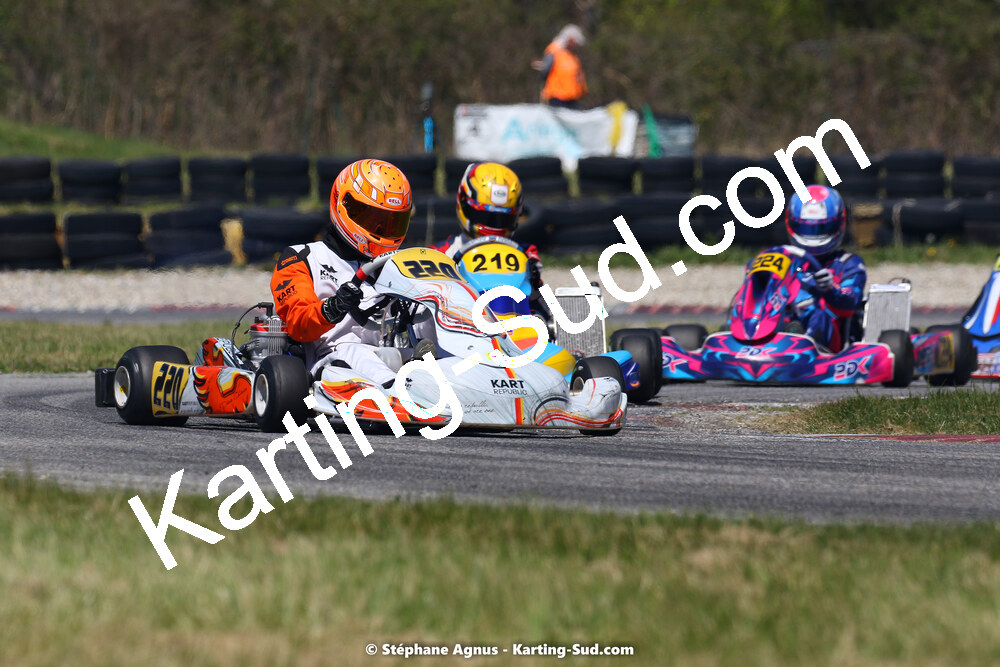 16 & 17/04/2022 : 3ème manche du Championnat du Sud 2022 au circuit d’Aigues-Vives (photos Stéphane Agnus) 2022 — karting