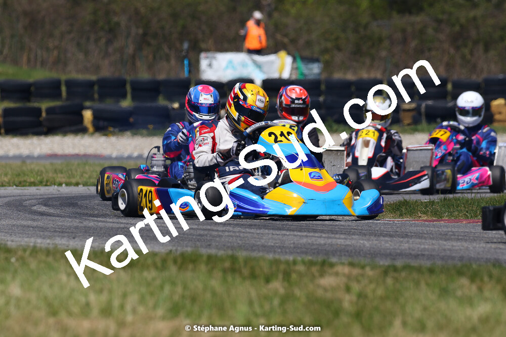 16 & 17/04/2022 : 3ème manche du Championnat du Sud 2022 au circuit d’Aigues-Vives (photos Stéphane Agnus) 2022 — karting