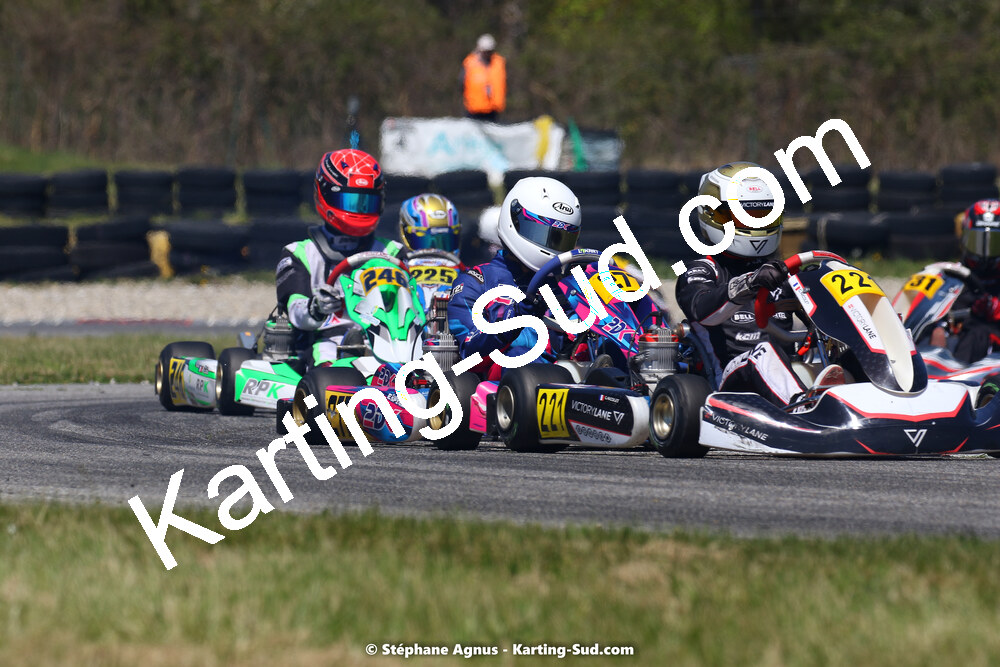 16 & 17/04/2022 : 3ème manche du Championnat du Sud 2022 au circuit d’Aigues-Vives (photos Stéphane Agnus) 2022 — karting