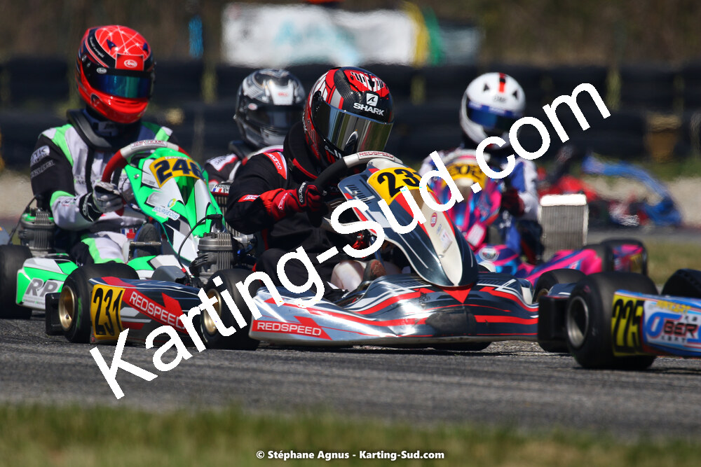 16 & 17/04/2022 : 3ème manche du Championnat du Sud 2022 au circuit d’Aigues-Vives (photos Stéphane Agnus) 2022 — karting
