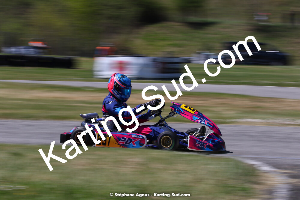 16 & 17/04/2022 : 3ème manche du Championnat du Sud 2022 au circuit d’Aigues-Vives (photos Stéphane Agnus) 2022 — karting