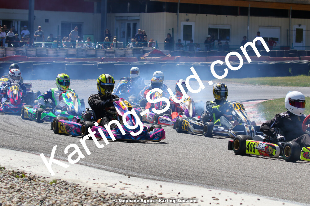 16 & 17/04/2022 : 3ème manche du Championnat du Sud 2022 au circuit d’Aigues-Vives (photos Stéphane Agnus) 2022 — karting