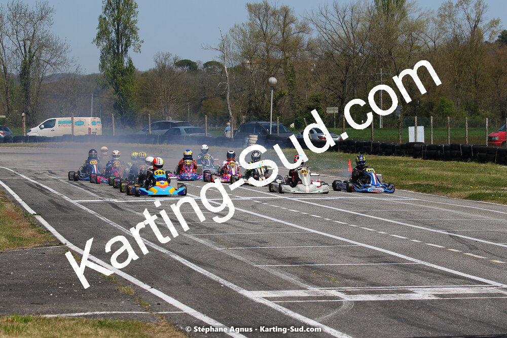 16 & 17/04/2022 : 3ème manche du Championnat du Sud 2022 au circuit d’Aigues-Vives (photos Stéphane Agnus) 2022 — karting