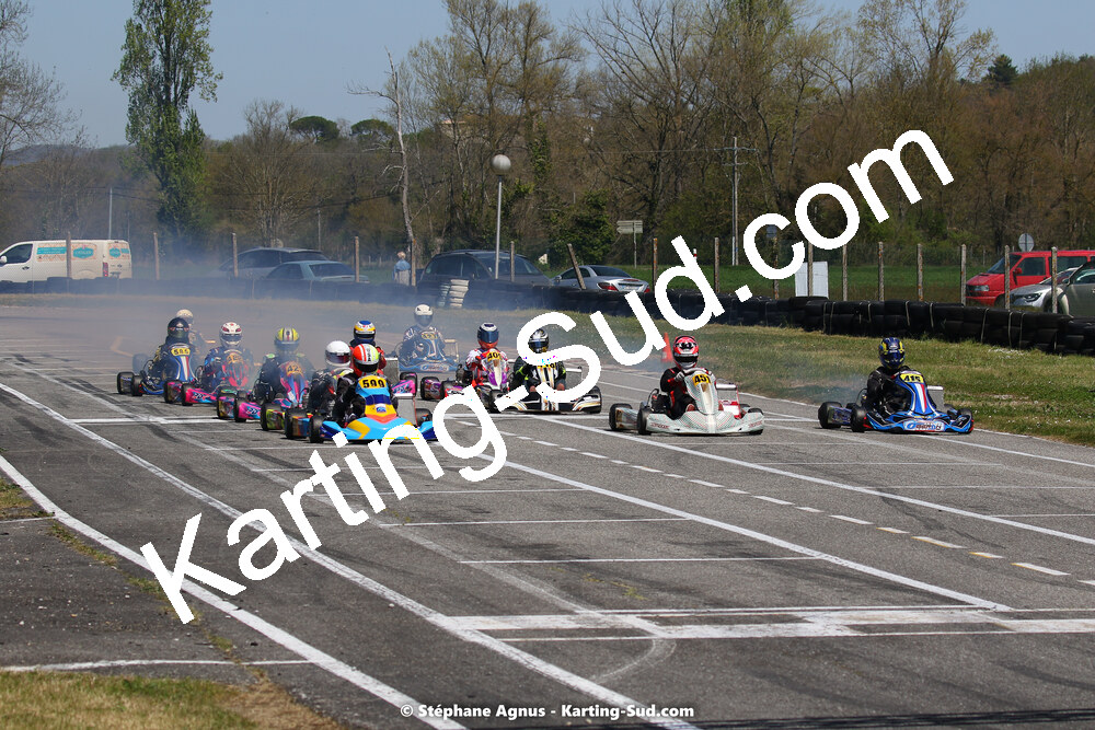 16 & 17/04/2022 : 3ème manche du Championnat du Sud 2022 au circuit d’Aigues-Vives (photos Stéphane Agnus) 2022 — karting