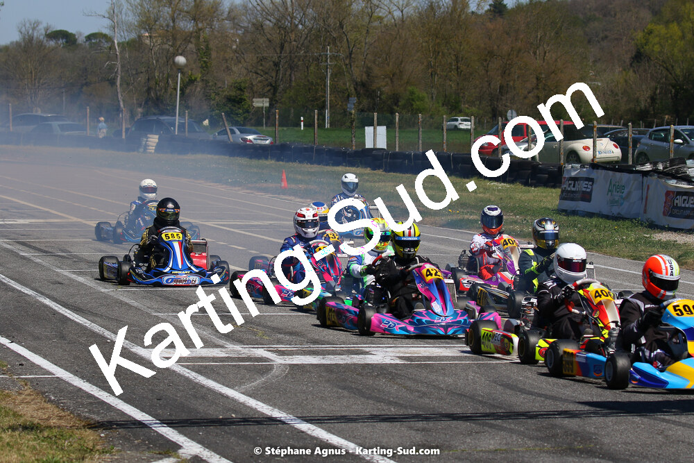 16 & 17/04/2022 : 3ème manche du Championnat du Sud 2022 au circuit d’Aigues-Vives (photos Stéphane Agnus) 2022 — karting