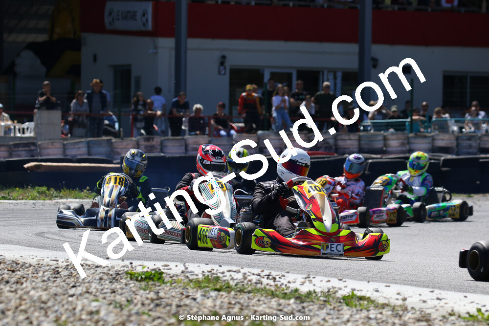 16 & 17/04/2022 : 3ème manche du Championnat du Sud 2022 au circuit d’Aigues-Vives (photos Stéphane Agnus) 2022 — karting