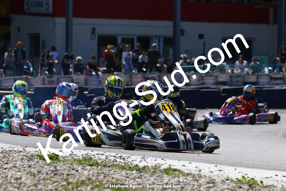 16 & 17/04/2022 : 3ème manche du Championnat du Sud 2022 au circuit d’Aigues-Vives (photos Stéphane Agnus) 2022 — karting