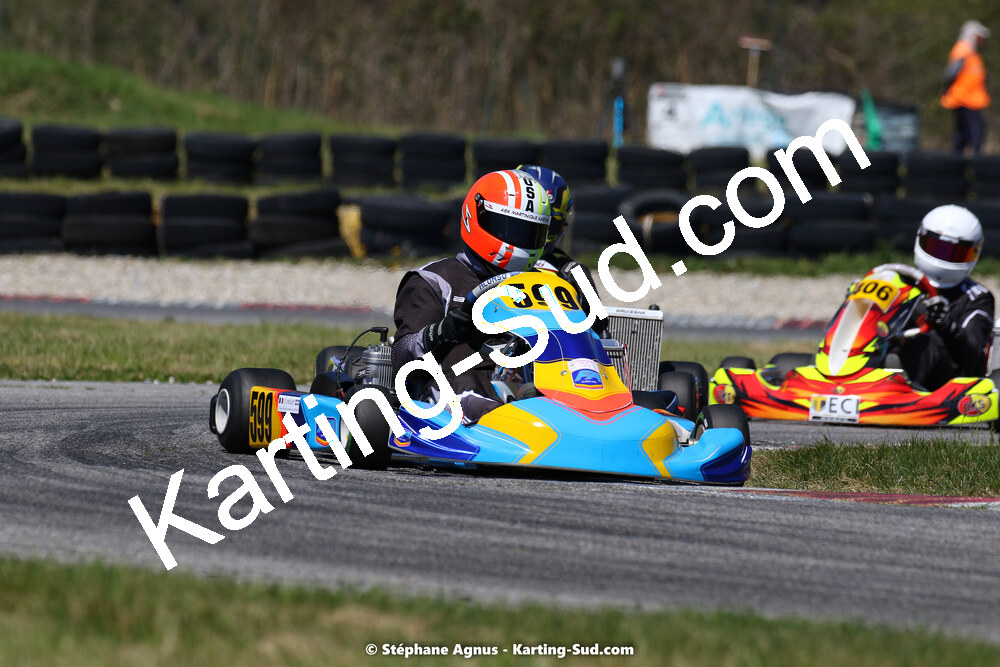 16 & 17/04/2022 : 3ème manche du Championnat du Sud 2022 au circuit d’Aigues-Vives (photos Stéphane Agnus) 2022 — karting