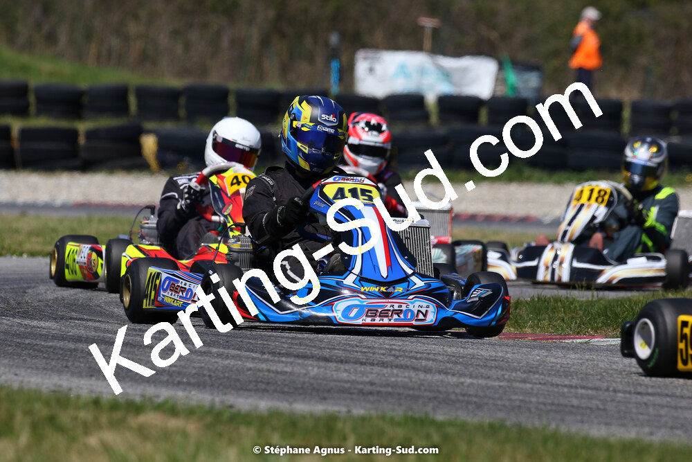 16 & 17/04/2022 : 3ème manche du Championnat du Sud 2022 au circuit d’Aigues-Vives (photos Stéphane Agnus) 2022 — karting
