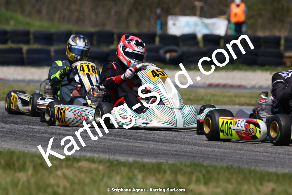 16 & 17/04/2022 : 3ème manche du Championnat du Sud 2022 au circuit d’Aigues-Vives (photos Stéphane Agnus) 2022 — karting