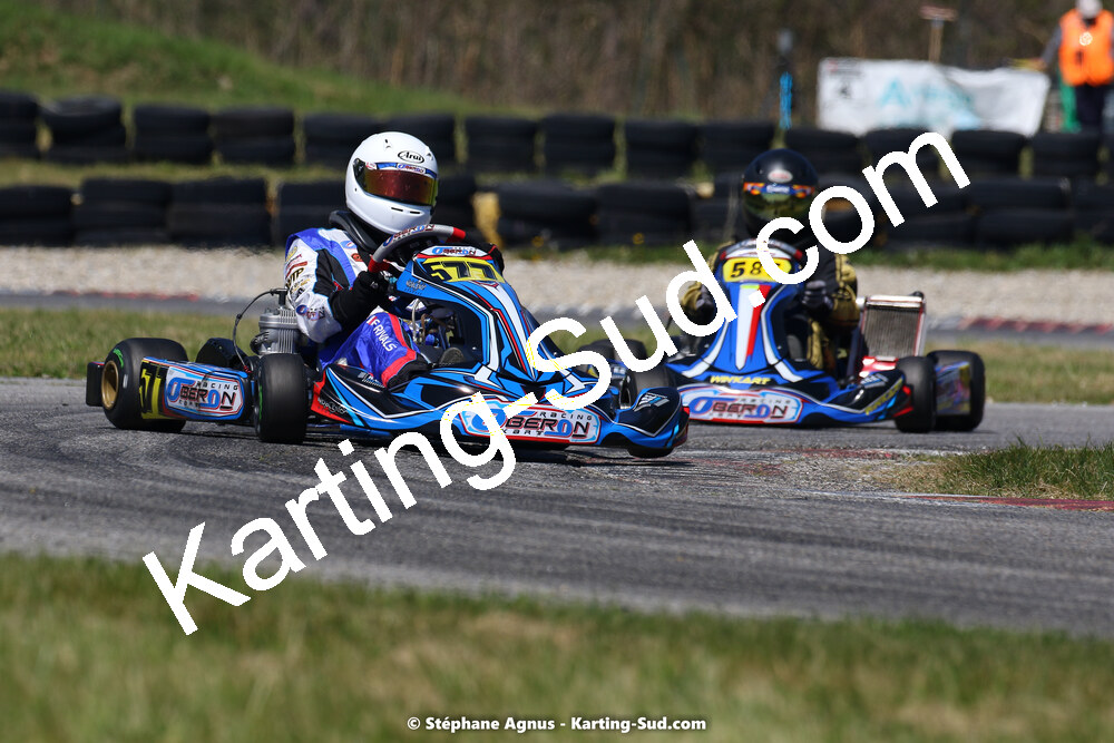 16 & 17/04/2022 : 3ème manche du Championnat du Sud 2022 au circuit d’Aigues-Vives (photos Stéphane Agnus) 2022 — karting