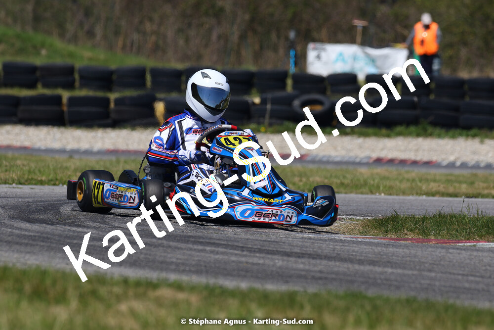 16 & 17/04/2022 : 3ème manche du Championnat du Sud 2022 au circuit d’Aigues-Vives (photos Stéphane Agnus) 2022 — karting
