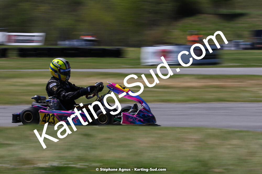 16 & 17/04/2022 : 3ème manche du Championnat du Sud 2022 au circuit d’Aigues-Vives (photos Stéphane Agnus) 2022 — karting