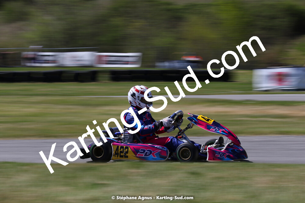 16 & 17/04/2022 : 3ème manche du Championnat du Sud 2022 au circuit d’Aigues-Vives (photos Stéphane Agnus) 2022 — karting