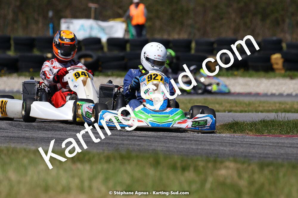 16 & 17/04/2022 : 3ème manche du Championnat du Sud 2022 au circuit d’Aigues-Vives (photos Stéphane Agnus) 2022 — karting