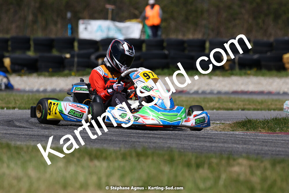 16 & 17/04/2022 : 3ème manche du Championnat du Sud 2022 au circuit d’Aigues-Vives (photos Stéphane Agnus) 2022 — karting