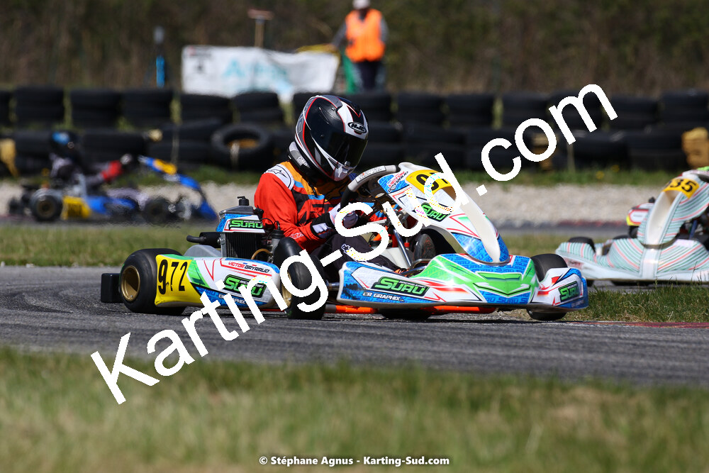 16 & 17/04/2022 : 3ème manche du Championnat du Sud 2022 au circuit d’Aigues-Vives (photos Stéphane Agnus) 2022 — karting