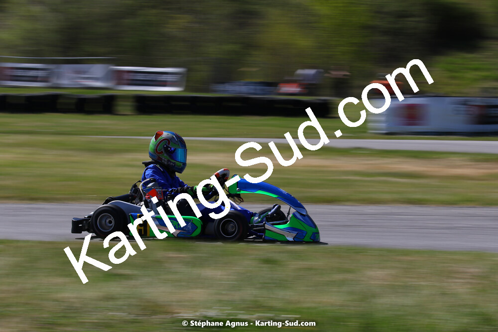 16 & 17/04/2022 : 3ème manche du Championnat du Sud 2022 au circuit d’Aigues-Vives (photos Stéphane Agnus) 2022 — karting