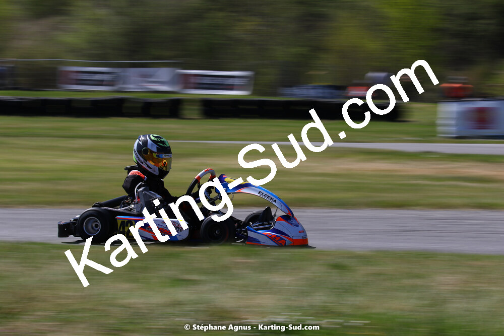 16 & 17/04/2022 : 3ème manche du Championnat du Sud 2022 au circuit d’Aigues-Vives (photos Stéphane Agnus) 2022 — karting