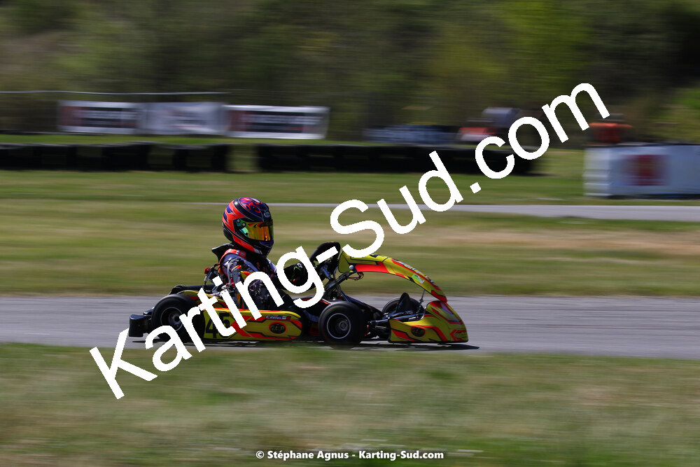 16 & 17/04/2022 : 3ème manche du Championnat du Sud 2022 au circuit d’Aigues-Vives (photos Stéphane Agnus) 2022 — karting