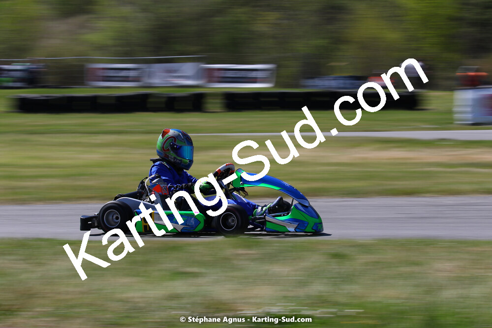 16 & 17/04/2022 : 3ème manche du Championnat du Sud 2022 au circuit d’Aigues-Vives (photos Stéphane Agnus) 2022 — karting