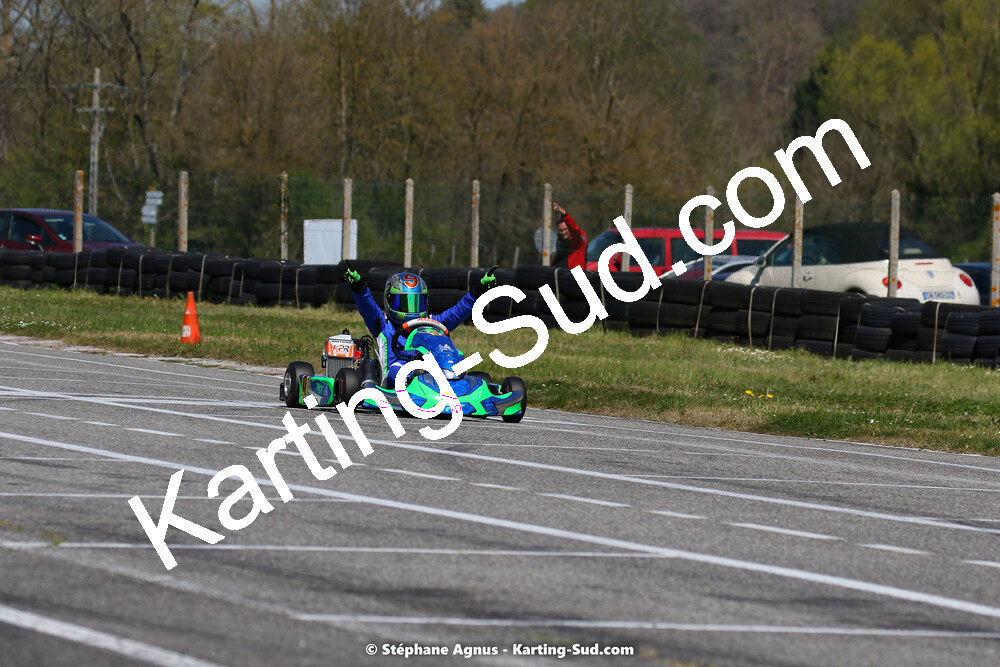16 & 17/04/2022 : 3ème manche du Championnat du Sud 2022 au circuit d’Aigues-Vives (photos Stéphane Agnus) 2022 — karting
