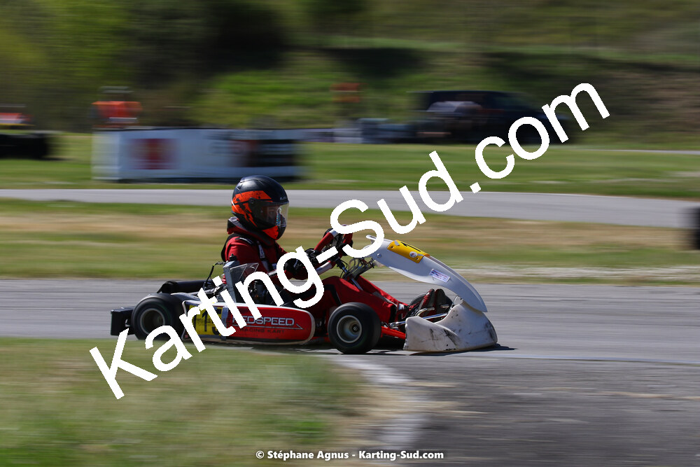 16 & 17/04/2022 : 3ème manche du Championnat du Sud 2022 au circuit d’Aigues-Vives (photos Stéphane Agnus) 2022 — karting
