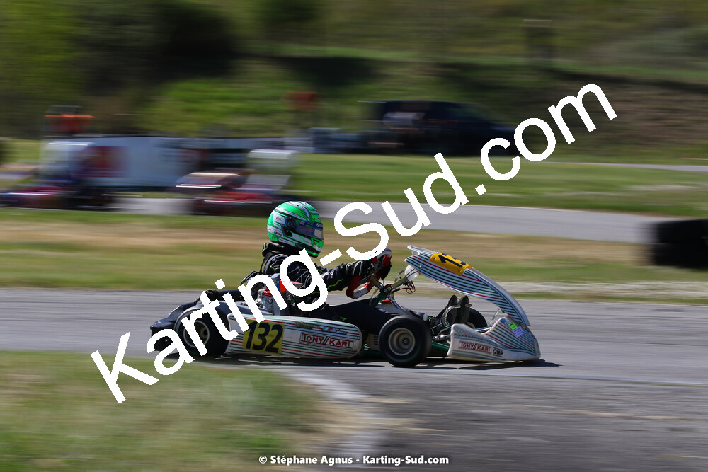 16 & 17/04/2022 : 3ème manche du Championnat du Sud 2022 au circuit d’Aigues-Vives (photos Stéphane Agnus) 2022 — karting