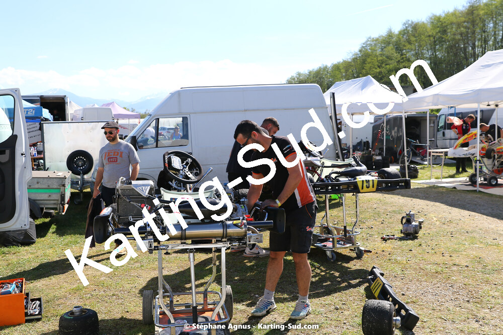 16 & 17/04/2022 : 3ème manche du Championnat du Sud 2022 au circuit d’Aigues-Vives (photos Stéphane Agnus) 2022 — karting