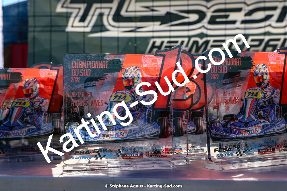 16 & 17/04/2022 : 3ème manche du Championnat du Sud 2022 au circuit d’Aigues-Vives (photos Stéphane Agnus) 2022 — karting