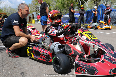 Bruno LACREUZE, Enzo LACREUSE — 30/04 & 01/05/2022 : 4ème manche du Championnat du Sud 2022 au circuit Karting Plus de Belmont sur Rance (photos Stéphane Agnus) 2022 — karting