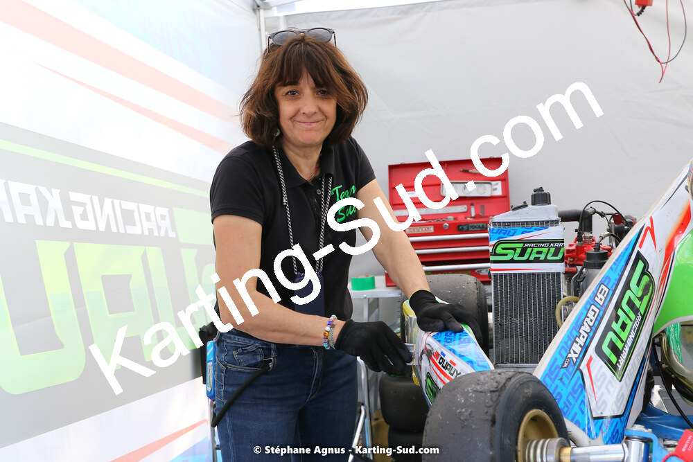 Sandrine SUAU — 30/04 & 01/05/2022 : 4ème manche du Championnat du Sud 2022 au circuit Karting Plus de Belmont sur Rance (photos Stéphane Agnus) 2022 — karting