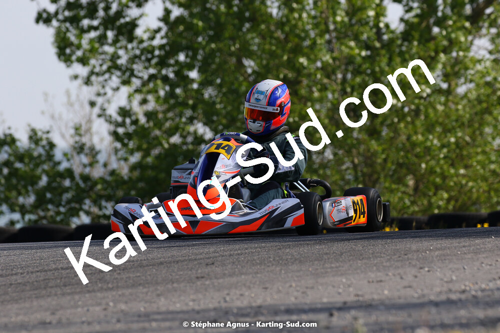Gaspar SIMON — 30/04 & 01/05/2022 : 4ème manche du Championnat du Sud 2022 au circuit Karting Plus de Belmont sur Rance (photos Stéphane Agnus) 2022 — karting