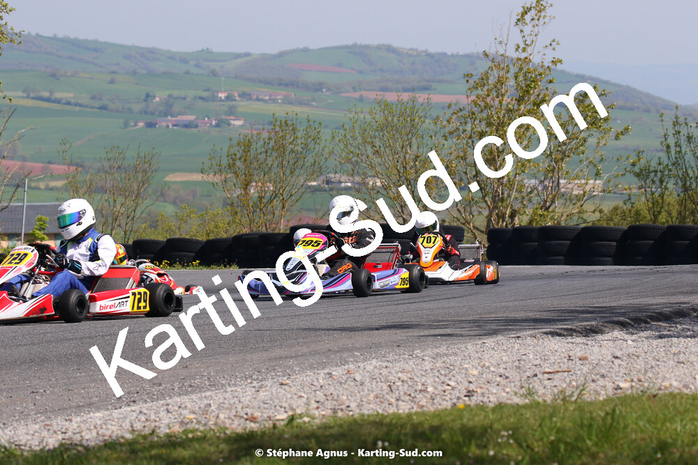 30/04 & 01/05/2022 : 4ème manche du Championnat du Sud 2022 au circuit Karting Plus de Belmont sur Rance (photos Stéphane Agnus) 2022 — karting