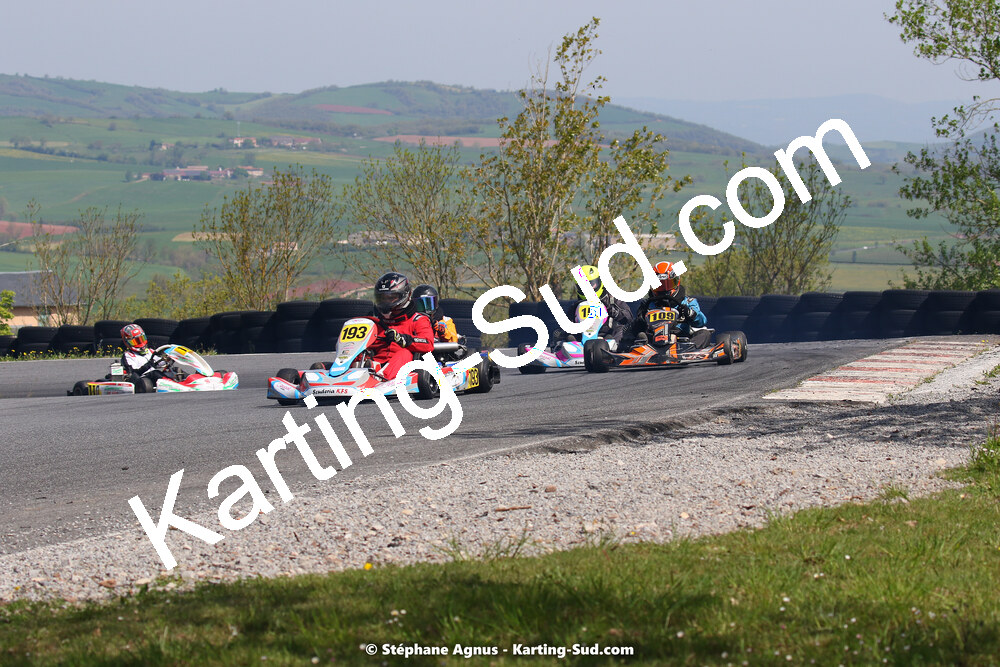 30/04 & 01/05/2022 : 4ème manche du Championnat du Sud 2022 au circuit Karting Plus de Belmont sur Rance (photos Stéphane Agnus) 2022 — karting