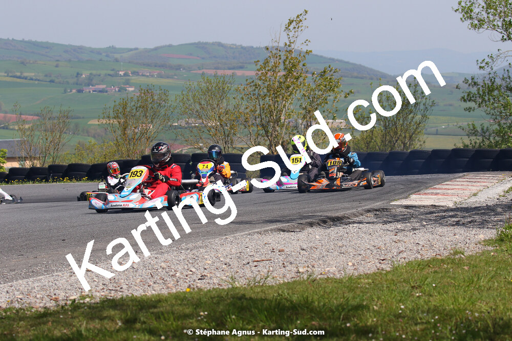 30/04 & 01/05/2022 : 4ème manche du Championnat du Sud 2022 au circuit Karting Plus de Belmont sur Rance (photos Stéphane Agnus) 2022 — karting