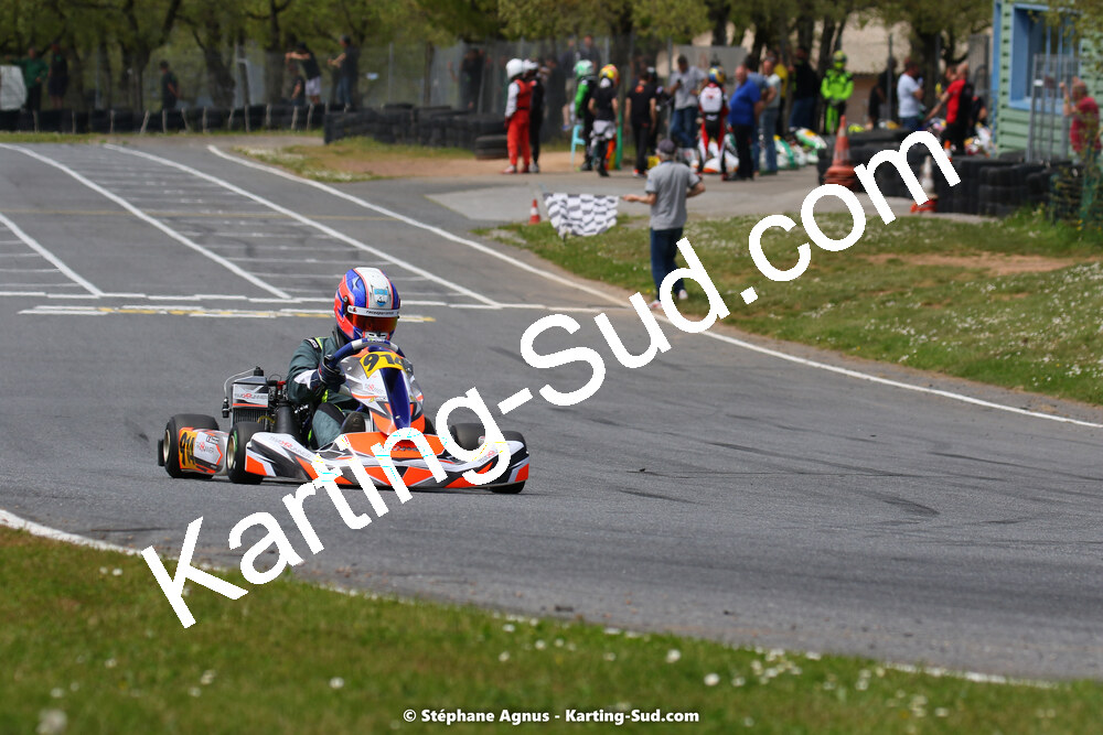 Gaspar SIMON — 30/04 & 01/05/2022 : 4ème manche du Championnat du Sud 2022 au circuit Karting Plus de Belmont sur Rance (photos Stéphane Agnus) 2022 — karting