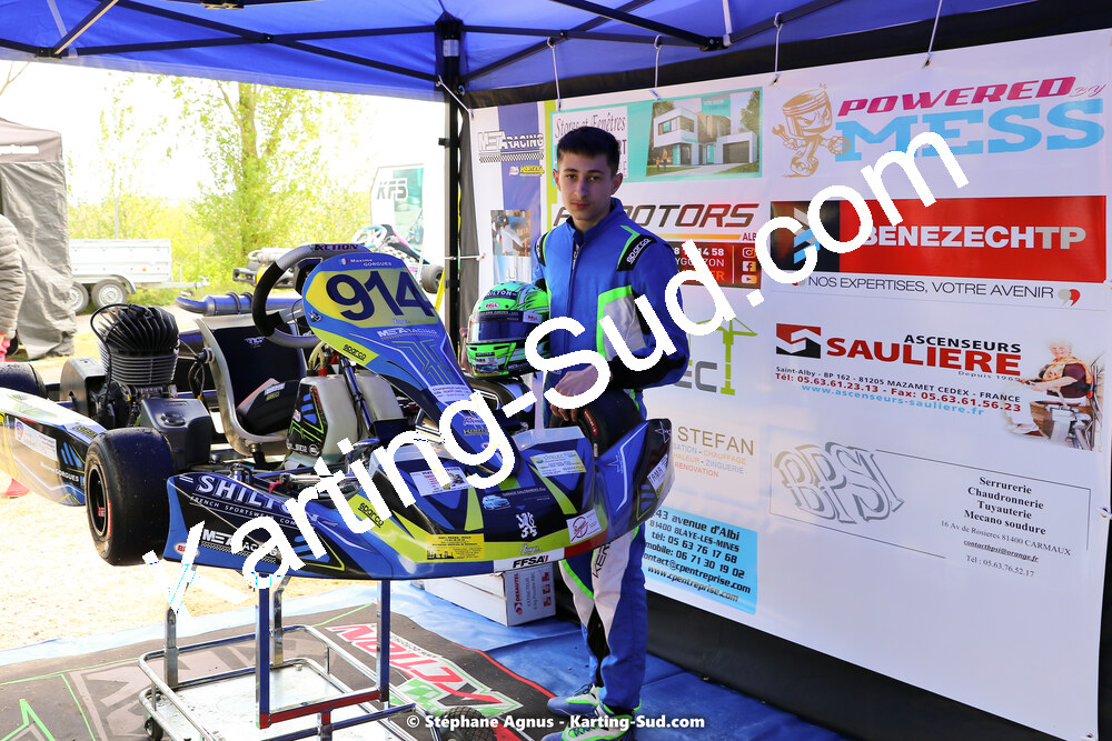 Maxime MOURGUES — 30/04 & 01/05/2022 : 4ème manche du Championnat du Sud 2022 au circuit Karting Plus de Belmont sur Rance (photos Stéphane Agnus) 2022 — karting