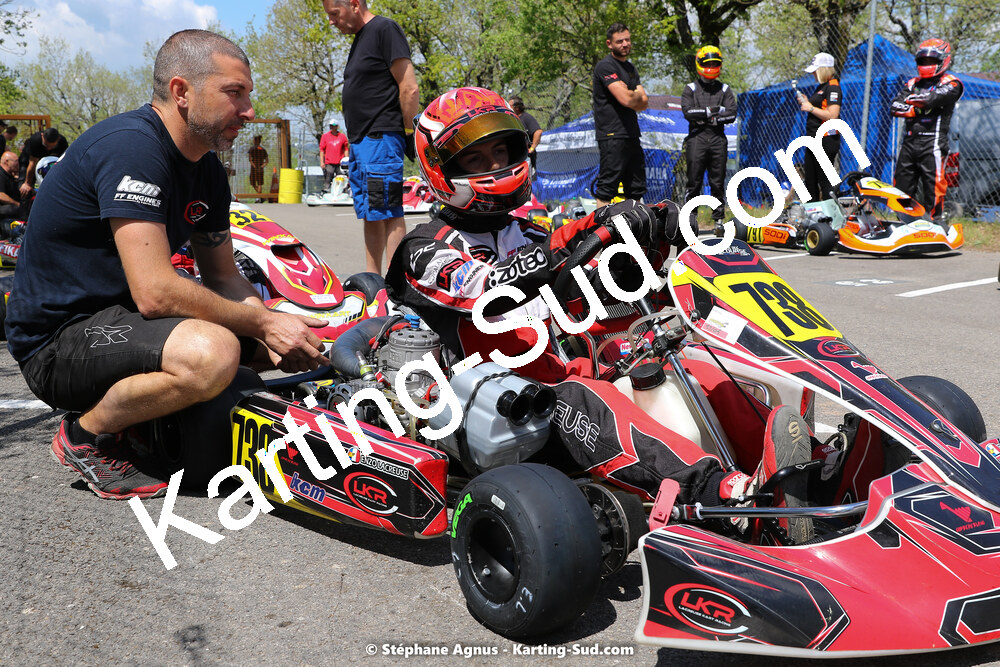 Bruno LACREUZE, Enzo LACREUSE — 30/04 & 01/05/2022 : 4ème manche du Championnat du Sud 2022 au circuit Karting Plus de Belmont sur Rance (photos Stéphane Agnus) 2022 — karting